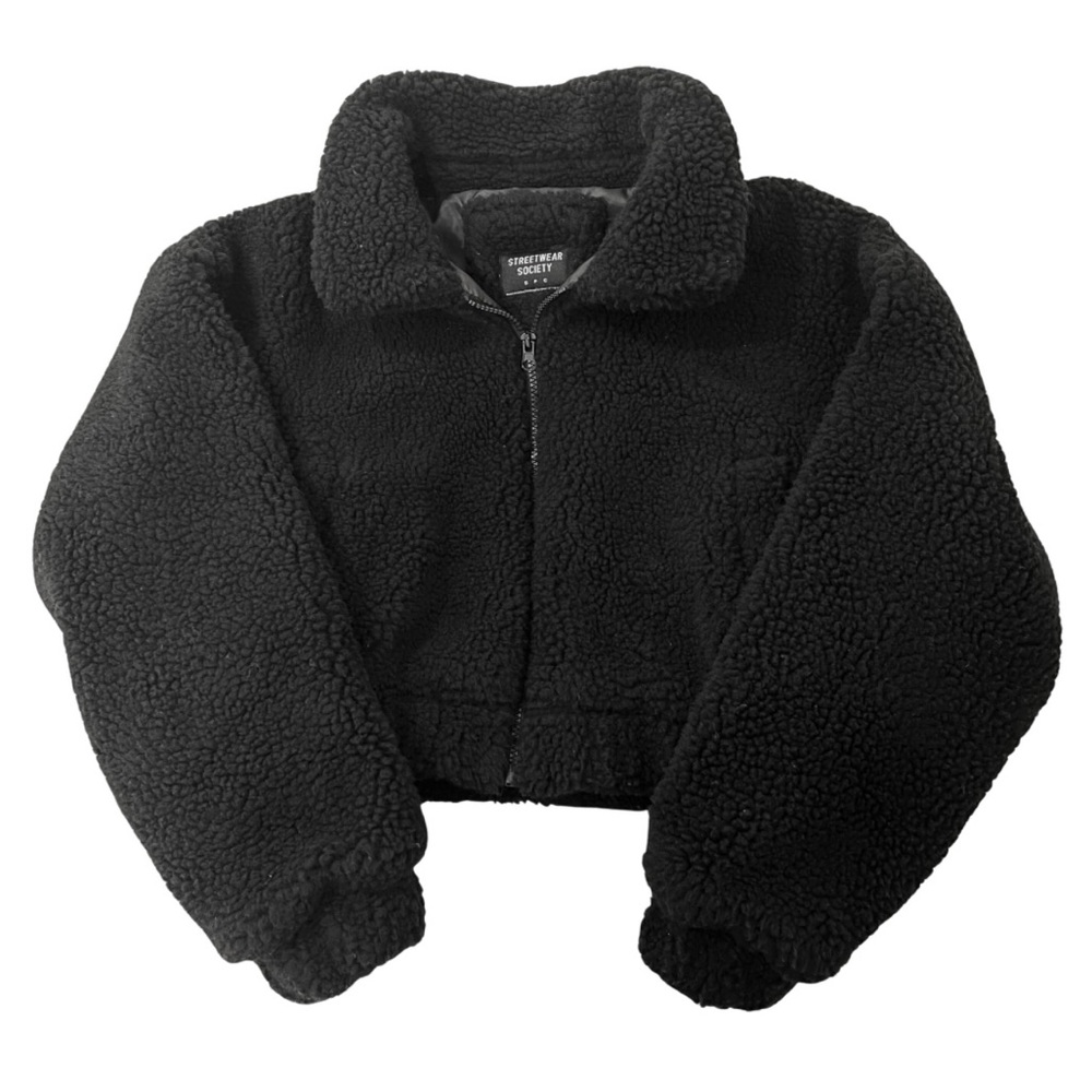Streetwear Society Woman’s Cropped Teddy Jacket